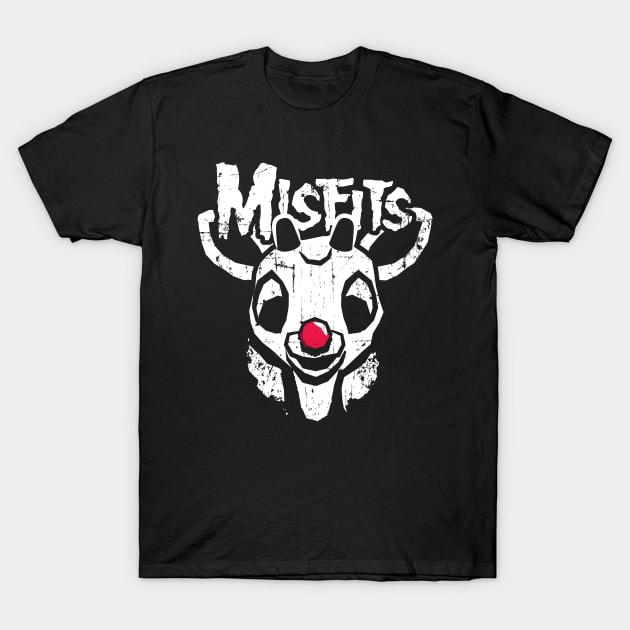 Misfits: Rudolph the Red-Nosed Reindeer T-Shirt by SaltyCult